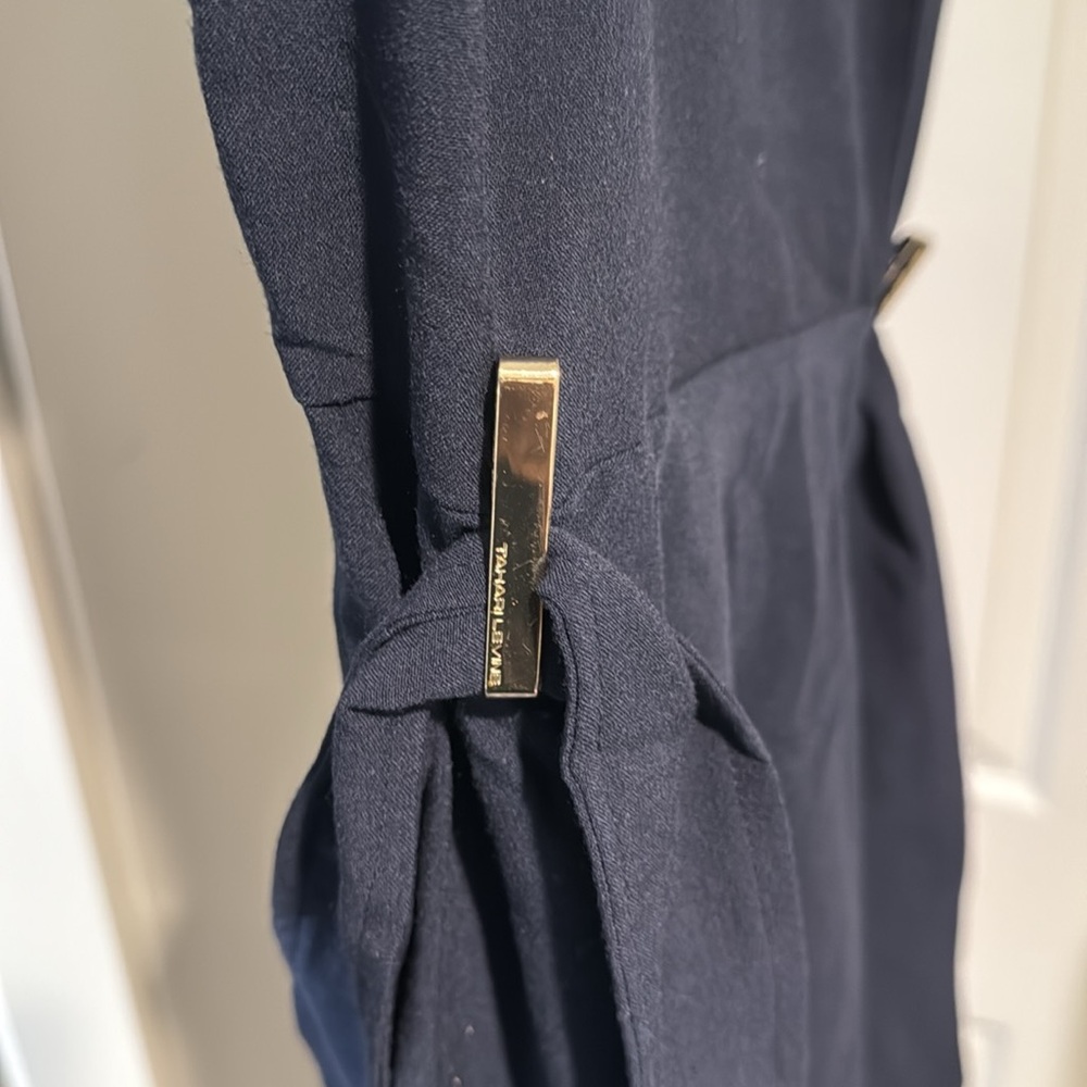 Tahari ASL Navy Short Sleeve Mini Dress - Picture 3 of 4